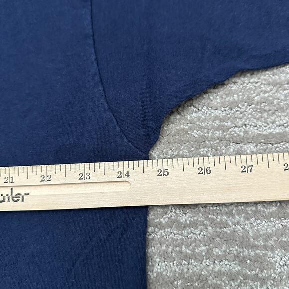 VTG Shirt Mens XXL Blue Dolphin's Moon Single Stitch USA Fruit of the Loom 90s - Picture 9 of 10